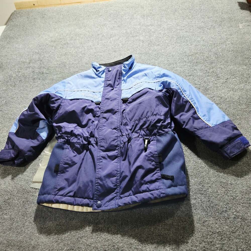 Columbia Winter Jacket Size 6/6X Blue Insulated Ski Snow Coat